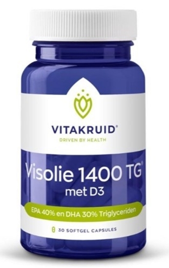 VITAKRUID VISOLIE 1400TG MET D3 TRIGLYCERIDEN EPA40 DHA30